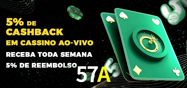 Promoções do cassino ao Vivo 57A